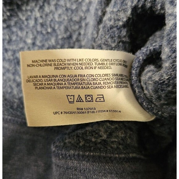 Orvis Signature Quarter-Zip Sweatshirt Dark Blue Size XL - Picture 8 of 10